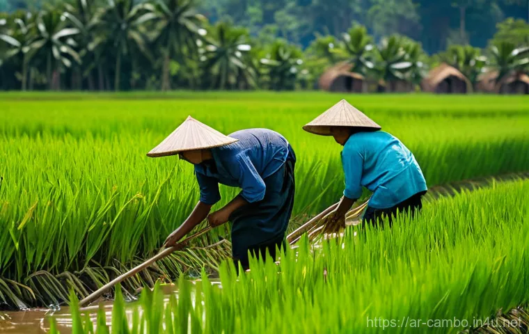 캄보디아 주요 수출품 - **Prompt 1: Modern Cambodian Textile Factory**
    "A vibrant, highly detailed, realistic photograph...