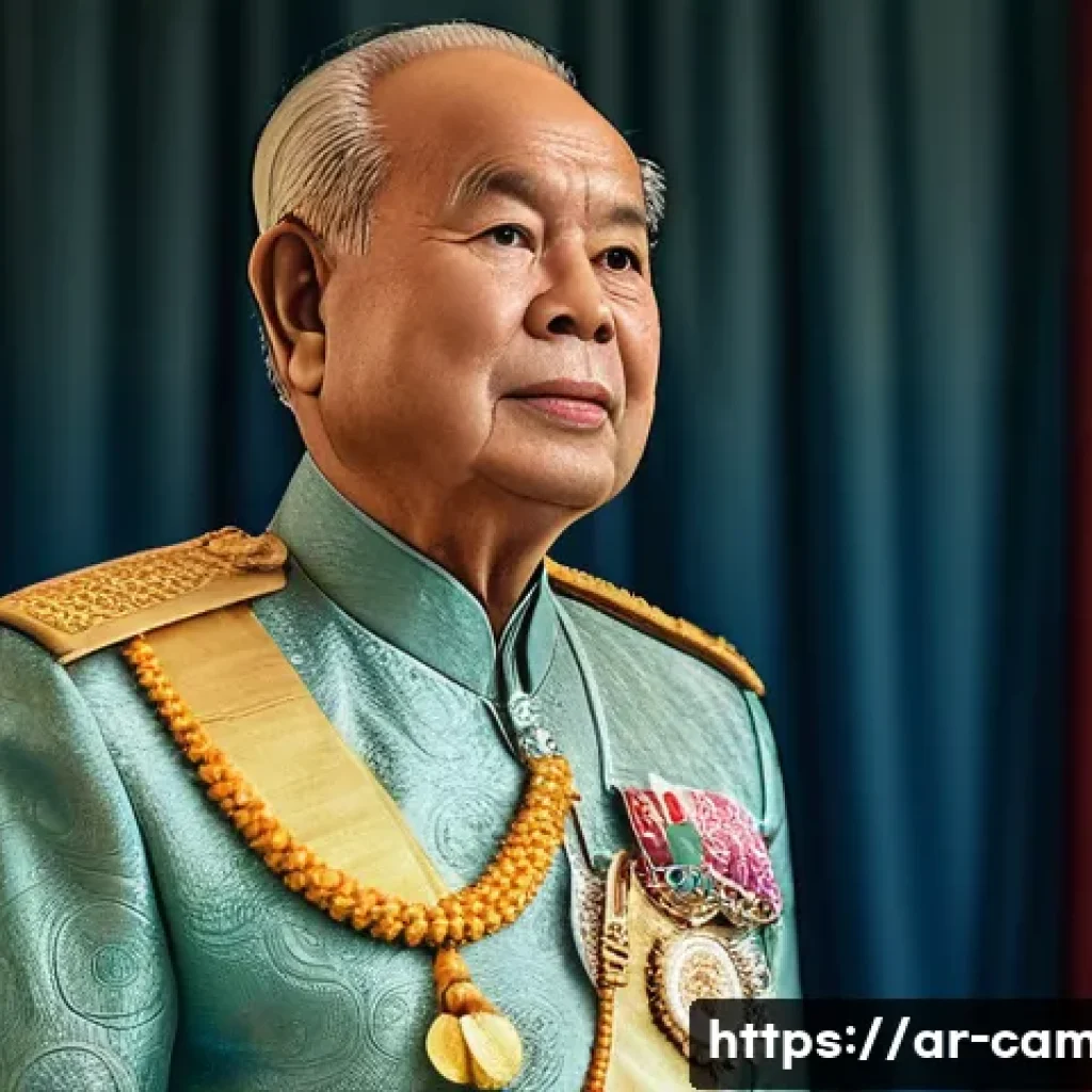 캄보디아 유명 인물 - **Prompt 1: King Norodom Sihanouk, the Father of Cambodian Independence**
    "A photorealistic port...