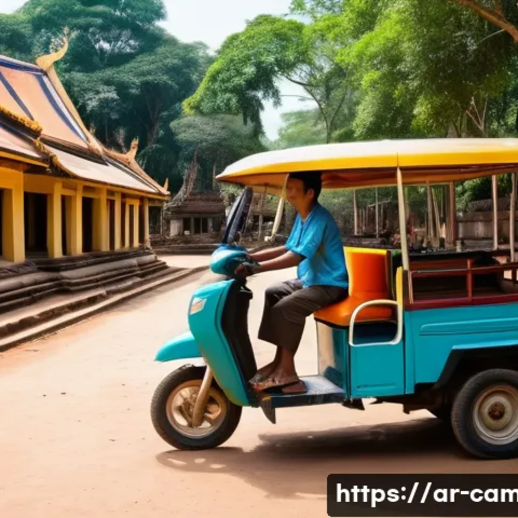 캄보디아 길거리 사기 사례 - Smart Navigation and Cultural Respect in Cambodia**

*   **Prompt:** A vibrant, sunlit scene in Camb...