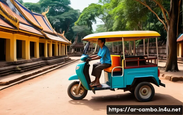 캄보디아 길거리 사기 사례 - Smart Navigation and Cultural Respect in Cambodia**

*   **Prompt:** A vibrant, sunlit scene in Camb...